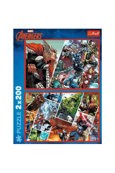 Puzzle 2x200 el. Obro�cy �wiata Trefl
