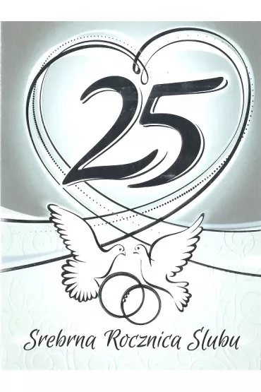 Art Nuvo Karnet 25 Rocznica �lubu