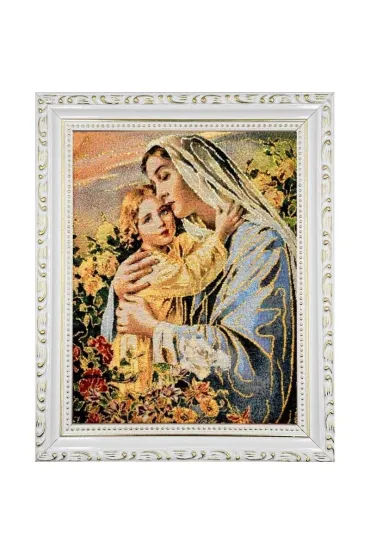 Obraz Haftowany Matka Bo�a z dzieci�tkiem 27,5x22