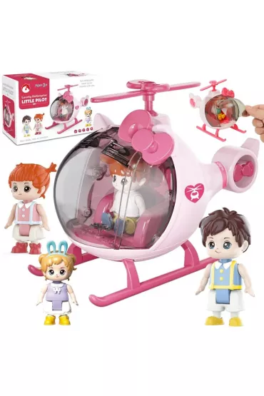 Helikopter z laleczkami