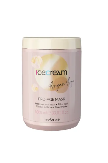 Inebrya Ice Cream Argan Pro Age maska nab�yszczaj�ca z olejkiem arganowym 1 l