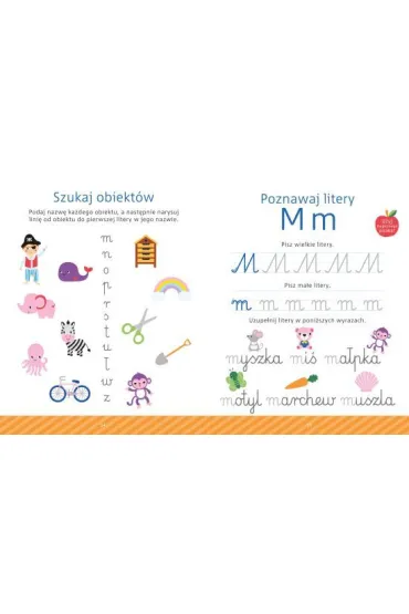 KSIAZECZKA EDUK 215X270 WESOLE LITERKI AKC AWM - El�bieta  Korolkiewicz