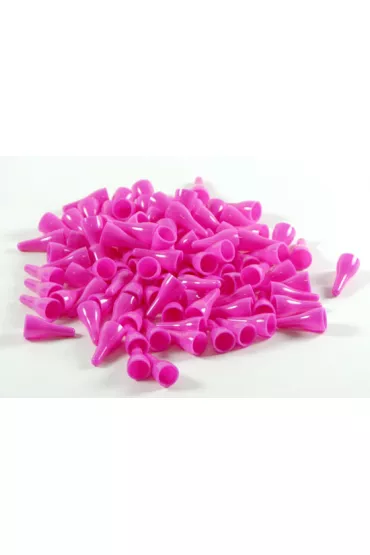 Pionki do gry plastik zwyk�e - r�owe - 100 szt.