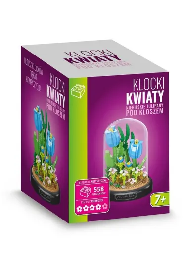 Klocki niebieskie tulipany 558el