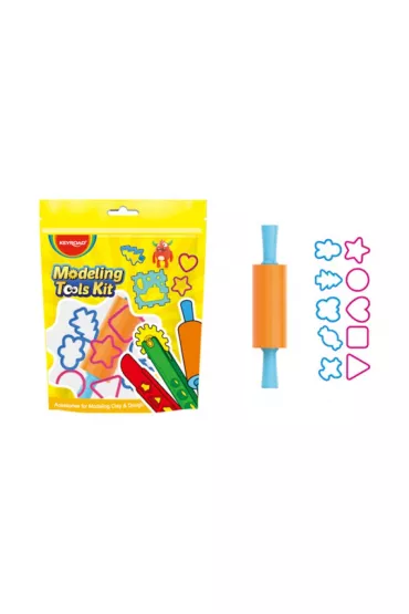 Keyroad Zestaw narz�dzi do ciastoliny, wa�ek + 10 form