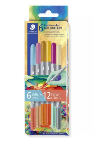 Staedtler Flamastry dwustronne Multiverse 6 szt.