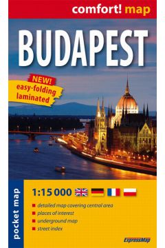 Budapest pocked map 1:15 000 ( laminat, MIDI) nowy