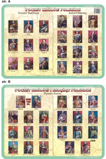 Visual System Podk�adka edukacyjna. Poczet kr�l�w i ksi���t Polski