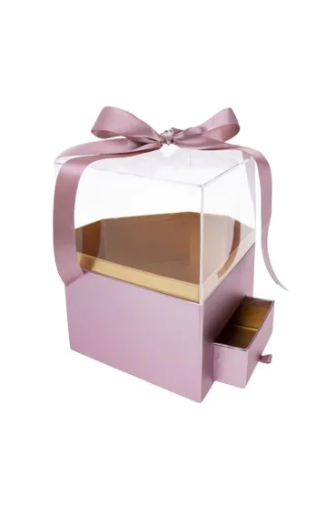 Rozette Pude�ko Flower Box Diament r�owy
