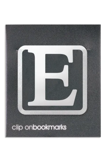 If Metalowa zak�adka - Litera E Clip-on