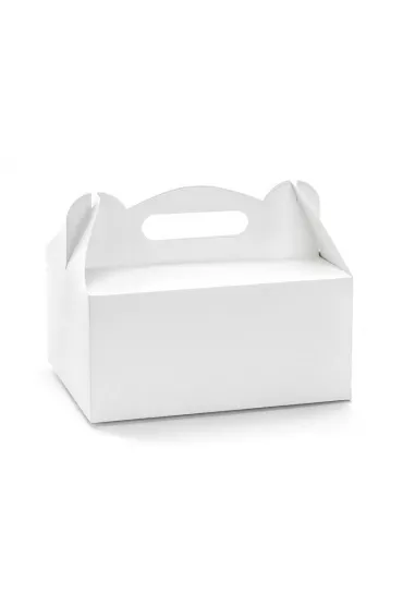 PartyDeco Ozdobne pude�ka na ciasto bia�e 10 szt.