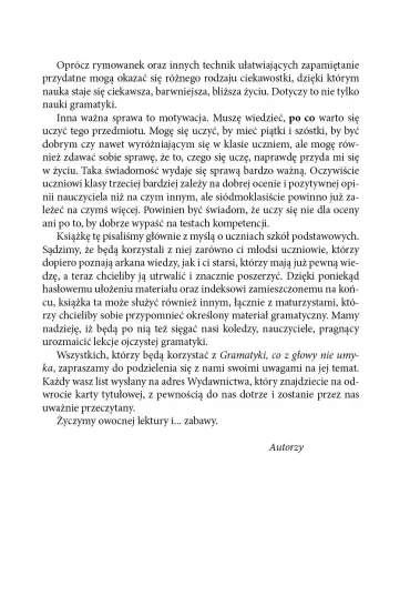 Gramatyka co z g�owy nie umyka - Anna Cz�cik, J�zef Cz�cik