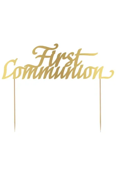 Godan Dekoracja papierowa na tort First Communion 20x14