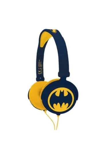 Sk�adane s�uchawki przewodowe stereo Batman z g�o�no�ci� bezpieczn� dla dzieci Lexibook HP015BAT