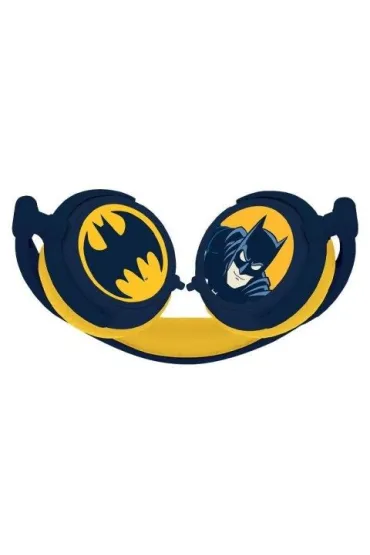 Sk�adane s�uchawki przewodowe stereo Batman z g�o�no�ci� bezpieczn� dla dzieci Lexibook HP015BAT