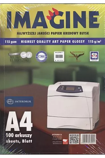 Interdruk Papier kredowy A4 100 kartek
