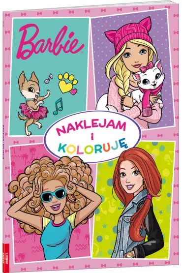 Barbie. Naklejam i koloruj�