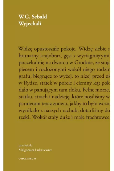 Wyjechali - Winfried Sebald