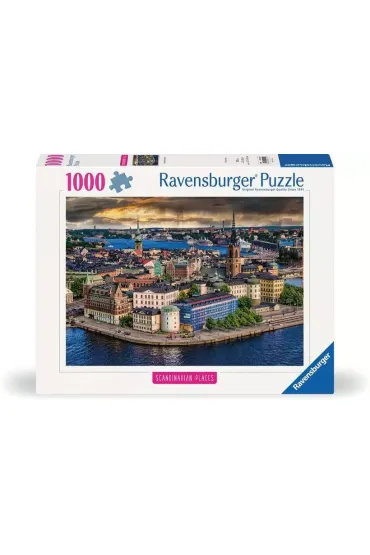 Puzzle 1000 el. Skandynawskie miasto widok Ravensburger