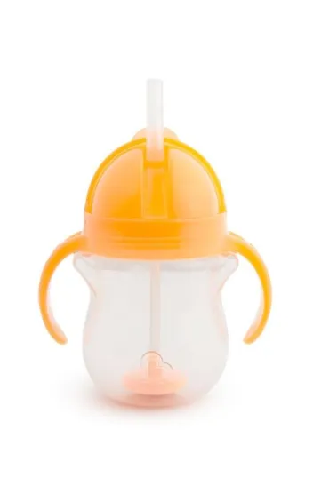 Kubek Munchkin niekapek ze s�omk� 207ml pomara�czowy