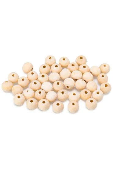 Brewis Koraliki drewniane naturalne 10mm KDN-3