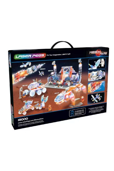 Klocki. Laser Pegs. Mars Rocket