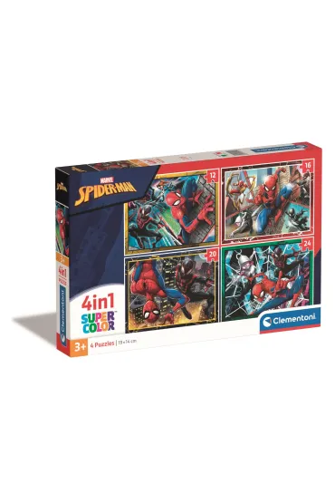 Puzzle 4w1 - SuperColor. Marvel (12+16+20+24 el.) Clementoni