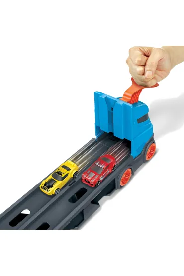 Hot Wheels. Ci�ar�wka Wy�cigowy transporter 2w1 Mattel