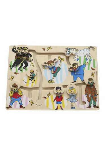 Puzzle drewniane labirynt edukacyjna Pippi Micki