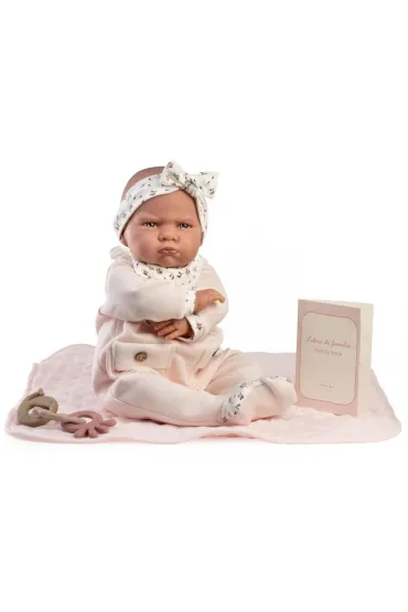 Lalka hiszpa�ska Reborn Berta z kocykiem 52cm Antonio Juan