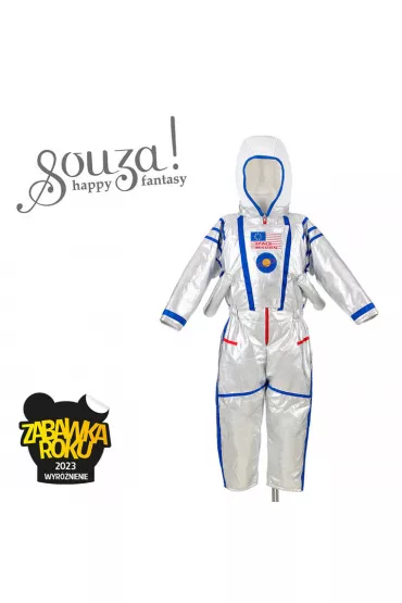 Kostium kombinezon astronauty srebrny 3-4 lata