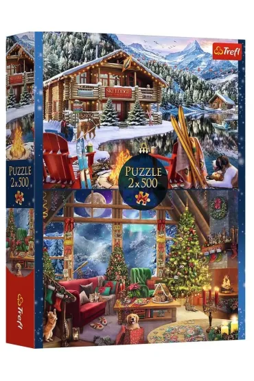 Puzzle 2x500 el. XMAS Trefl