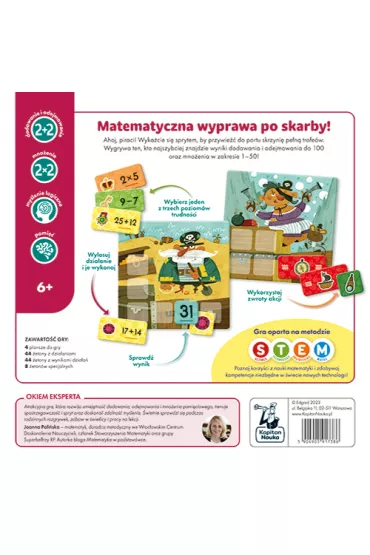 Kumaci piraci. Gra matematyczna - Hubert Bobrowski, Jarosaw  Wjcicki