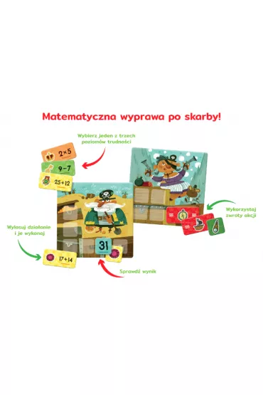 Kumaci piraci. Gra matematyczna - Hubert Bobrowski, Jarosaw  Wjcicki