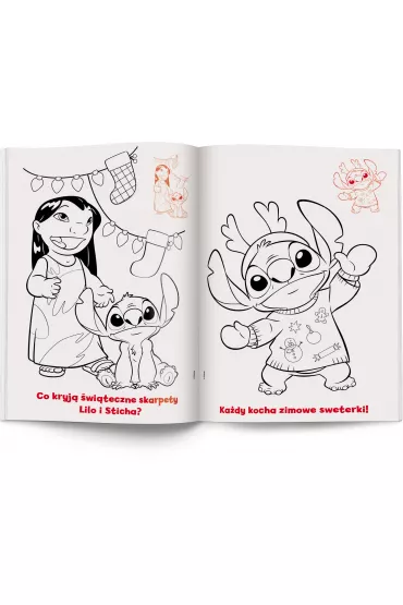 Disney Stich. Kolorowanka z naklejkami
