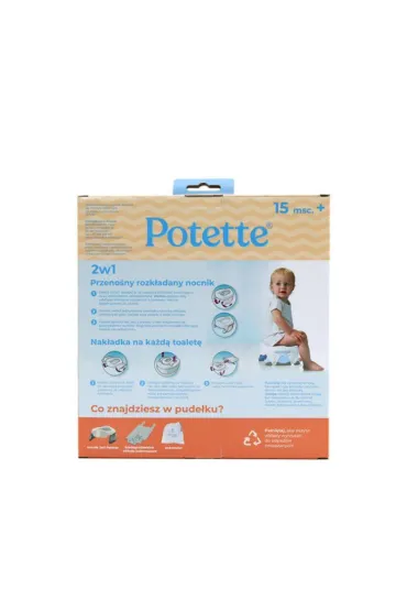 Potette Plus Nocnik dla dziecka i nak�adka na sedes 2w1, szary
