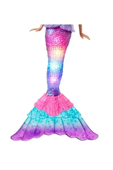 Barbie Dreamtopia. Malibu Syrenka Migocz�ce �wiate�ka Lalka HDJ36 Mattel