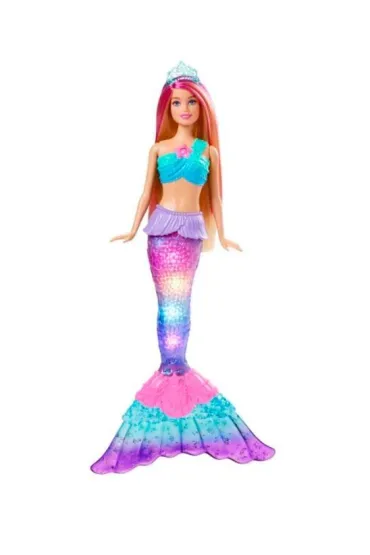 Barbie Dreamtopia. Malibu Syrenka Migocz�ce �wiate�ka Lalka HDJ36 Mattel