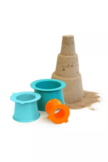 Zestaw 3 foremek do piasku Wie�a Alto Lagoon Green + Vintage Blue + Mighty Orange Quut