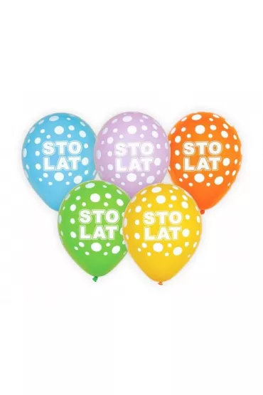 Godan Balony Sto Lat 5 szt.