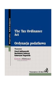 eBook Ordynacja podatkowa. The Tax Ordinance Act pdf