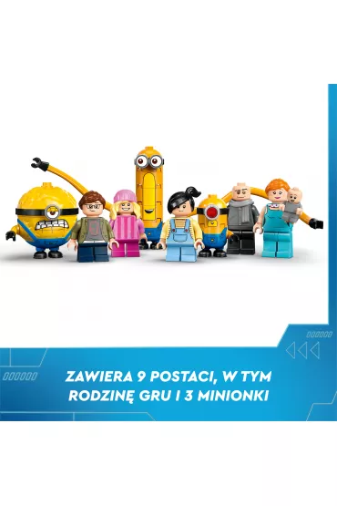 LEGO Despicable Me Rodzinna rezydencja Gru i minionkw 75583