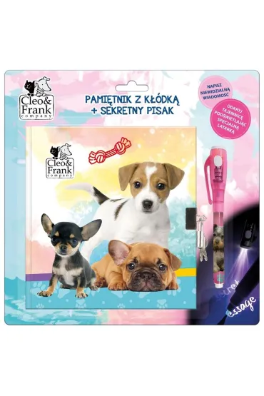 Derform Pami�tnik z k��dk� + sekretny pisak. Cleo i Frank. Pies