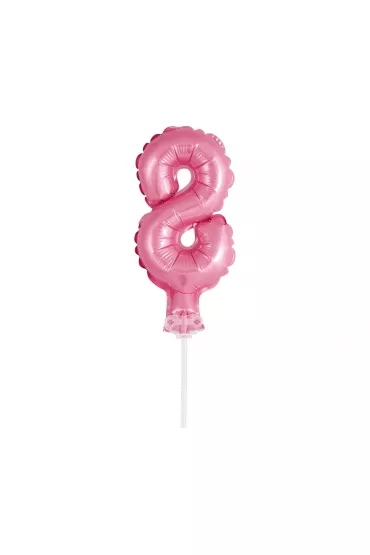Godan Balon foliowy na patyczku BC-5RO8 Cyfra 8