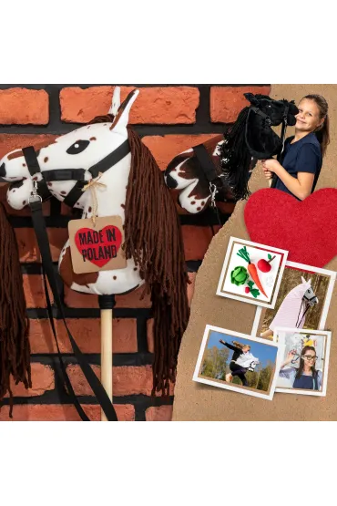 Hobby Horse Skippi. Ko� na kiju gniado-srokaty