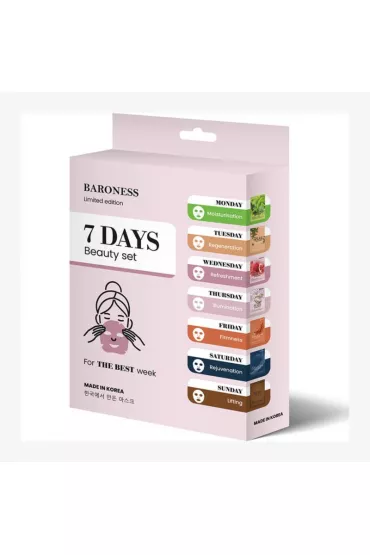 Baroness Zestaw masek w p�achcie do twarzy 7 Days Beauty Mask Set 7 x 21 g
