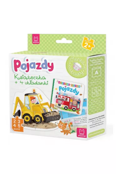 Pojazdy. Ksi��eczka i cztery uk�adanki. Puzzle dla malucha