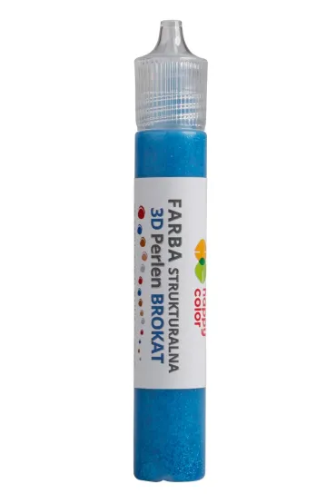 Happy Color Farba strukturalna 3D- Perlen 32 ml, brokat niebieski