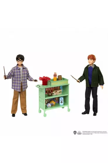 Zestaw lalek Harry Potter Harry i Ron w Ekspresie do Hogwartu Mattel