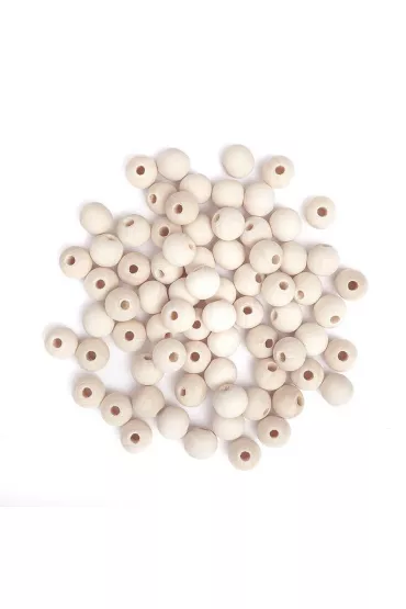Dalprint Koraliki drewniane kulki 12mm, 40g